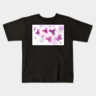 Loose Flowers in Pink Kids T-Shirt